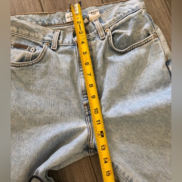 Calvin Klein|Vintage CK women’s light wash mom Jeans,Brown logo•••100% cotton - Picture 14 of 16